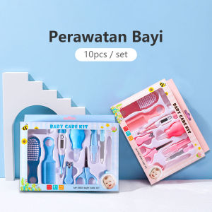 Mumystation Perlengkapan Perawatan Gunting Kuku Sisir Baby Pembersih Hidung Set 10 in 1
