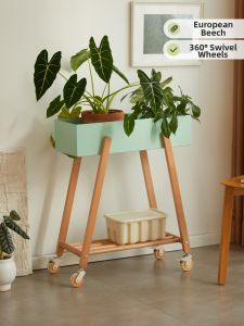 Indoor Multi-level Flower Stand Real Wood