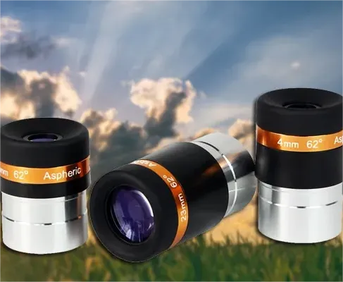 SVBONY Telescopes Eyepieces 4mm 10mm 23mm Telescopes Lens Wide Angle 62 Degree Aspheric Eyepiece HD Fully Coated Telescope Accessory for 1.25 inches Astronomic