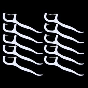 1 Box Isi 50Pcs Benang Tusuk Gigi Macromolecule Dental Floss Pembersih Celah Gigi Benang Selah Gigi