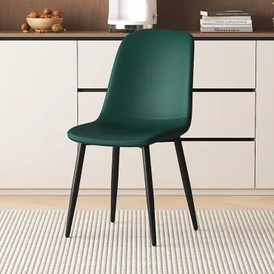 Luxurious Simple Dining Chair with Backrest White