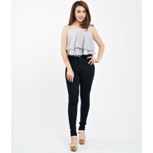 CELANA JEANS HW POLOS WANITA//HW CELANA PANJANG WANITA/HIGHWAIST CELANA JEANS WANITA/CELANA PINGGANG TINGGI