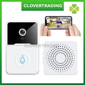 X3 Smart Door bell wireless WiFi Camera Door Bell for Home Monitor Digital Visual Intercom Infrared night vision Waterproof voice change function rechargeable battery doorbell permanent loceng rumah tanpa wayar free cloud storage