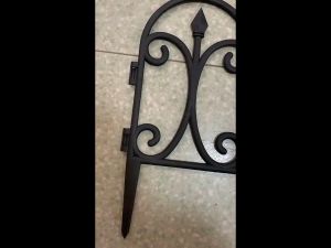 4pcs plastic Garden Fencing，Decorative Garden Fence Yard Patio Flower Bed Border