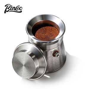 BINCOO Stainless Steel Distribution Tool for Moka Pot Coffee Powder Tamper Moka Pot Accessories Compatible 2Cups