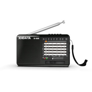 XHDATA | XHDATA D-328 Portable Pocket FM1-2/AM/SW Radio DSP With TF MP3 Player Type-C Compact Travel Camping Radio For Elder