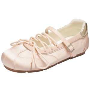 Agsdon | Versatile Pink Mary Jane Ballet Training Shoes