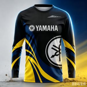 Yamaha | YAMAHA 2026 Bộ Đồ Đua Xe Đạp SBK Dành Cho Nam Mùa Hè Mới Thoáng Khí Nhanh Khô Tay Dài Rộng Rãi Cỡ Lớn Áo Thể Thao Xe Máy Địa Hình