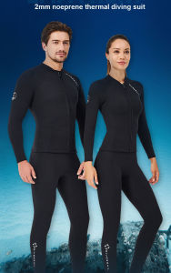 HIKAYA 2mm Scuba Diving Suit: Men & Women's Two-Piece Diving Gear