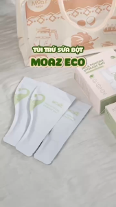 Túi Trữ Sữa Bột Cho Bé MOAZ ECO 2 Đầu Thông Minh Chất Liệu Cao Cấp An Toàn Không BPA Hộp 30 cái