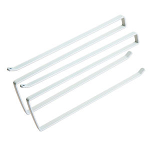 Double Kitchen Storage Rack Non-Pierced Cabinet round Paper Towel Roll Cloth Hook Japanese Style Wardrobe Organizer Metal Drying Shelf