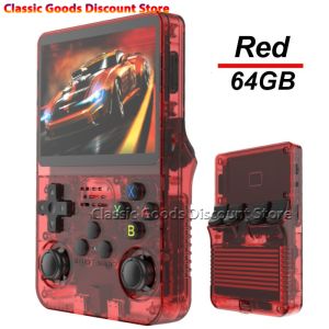 R36S Retro Handheld Game Console Original Arkos System 3.5 Inch IPS Screen Portable Pocket Video Player 64GB 128GB Kid Gift