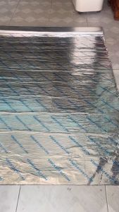 ( Khổ cao 1m x dài 5m - dày 1ly5 ) Tấm keo dán chống thấm chống dột mai tôn đa năng xử lý siêu tốc HÀN QUỐC - phủ mặt nhôm bạc