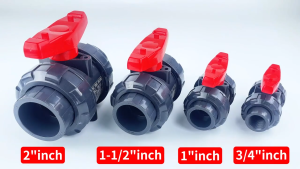 Emauxi “UPVC Union Ball Valve 2’’ PVC Double Union Ball Valve PVC Swimming Pool Valve 1-1/2’’ Ball Valve”