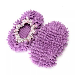 Thickened Non-shedding Detachable Cleaning Floor Slippers Household Dust Mopping Shoes Easy to Wear And Wash Floor Cleaning Tools