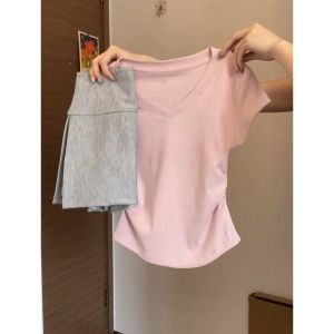 Dopamine Sweet And Spicy Girl Slimming Fashionable Casual Sporty Two-Piece Set Summer Korean Style Womens Skirt Suit