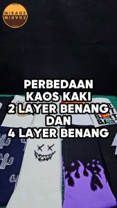 Kaos Kaki Oldschool - Kaos Kaki Skate XX Putih - 4LAYER BENANG - C46