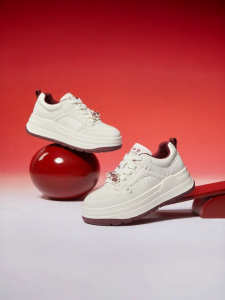 Josiny | Thick Soft Bottom Breathable New Womens White Sneakers