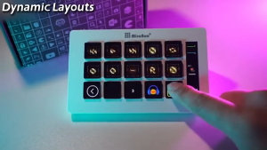 Mirabox Stream Dock Slim Deck Macropad LCD Keys USB Type-C Tactile Control Apps Customizable Controller Custom Button