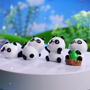 Pajangan Bentuk Panda Miniatur Mini Dekorasi Rumah Gift Hiasan Bentuk Hewan