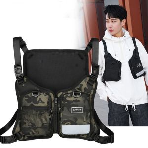 New Fashion Outdoor Sports Running Chest Bag Vest Bag Oxford Cloth for Riding and Running Chest Pack Street