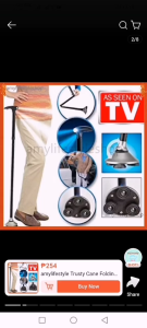 LuckyLKH2 Folding Cane Walking Stick With LED Light Sponge Handle 5 Adjustable Height Levels For Men Women