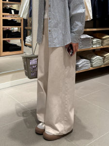 High Waist Straight Leg Fleece Lined Loose Womens Jeans Casual Wide Leg Pants Autumn Winter plus Size Slimming Hip Covering