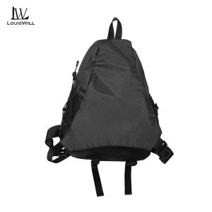 LouisWill Outdoor Chest Bag Men Women Multifunctional Hiking Bag Waterproof Crossbody Bow Bag Leisure Travel Shoulder Bag Lightweight Sports Fitness Bag Casual Camping Bag