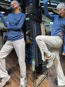 ZHUOCAN | Mens Summer Sport Quick Dry Elastic Pants Ankle Zip