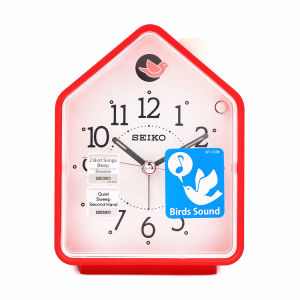 Chinese Version Seiko Japanese Seiko House Alarm Clock Mute Cuckoo Bell Boys and Girls Kids Dedicated Bedside