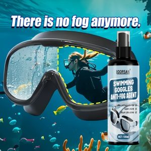 LOORSAN 100ML Goggles Anti-Fog Spray - Long Lasting Clarity Fog Prevention for Swimming Diving - Safe for Contacts Athletes
