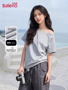 BALENO | Off Shoulder Relaxed Lazy T-Shirt Top