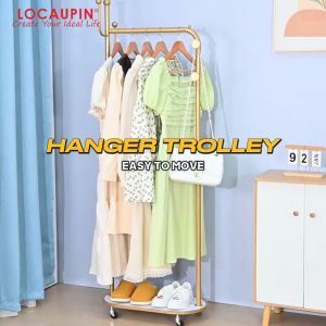 Clothes Rack With Wheels Storage Organizer Multifunctional Metal Hanger Trolley Heavy Duty