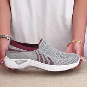Fashion Shoes Sports Shoes Casual Shoes Korean Breathable Mesh slip on Shoes for women Student Shoes Running Shoes Single Layer Shoe office shoes