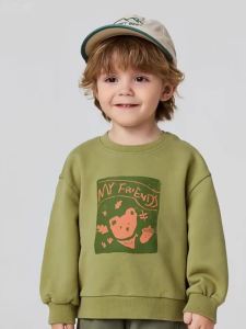 MINI BALA | Soft and Stretchy Cartoon Print Cotton Hoodie