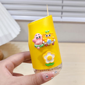 Home Use Toothpick Box Living Room Desktop Storage Container Personalized Creative Cute Cartoon Doodle Stick Toothpick Holder