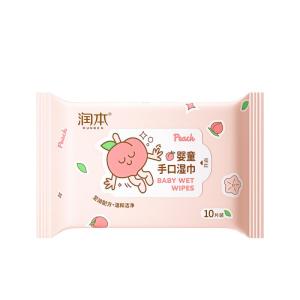 RUNBEN | Baby-Safe Wet Wipes for Hands Mouth and Bottom 30 Packs