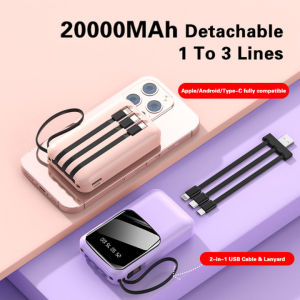 ✳Dikirim dari Jakarta✳ Power Bank Mini 20000mAh Super Lightweight Palm Size Powerbank Universal Fast Charging with LED Display power bank robot 1000000 mah asli ori robot powerbankrobot1000000mah