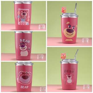 Strawberry Bear Termos Tumbler Lotso 500ML Strawberry Bear