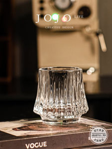 JOJOS L. PD.One Volcanic Coffee Glass Cup Design Sense Water Cup Fuji Mountain Glass Cup Chinese Style Pure Color for Everyone