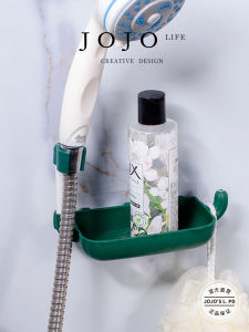 JOJOS PD Bright Bathroom Wall Mounted Multi-Function Shower Soap Box Creative Pure Color Design for Everyone Non-Handmade