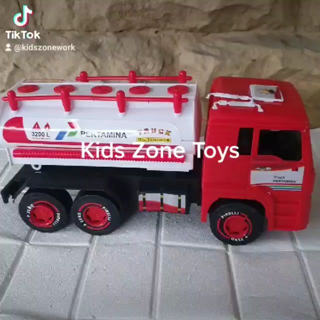 Mainan Anak Mobil Truk Tangki/ Mobil Pertamina / Truck Petronas Tengki