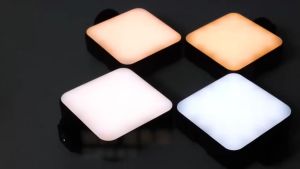 VLOGLITE Portable Dimmable LED Video Light Panel with 3200K-5600K CRI95+ for DSLR Photography & Camcorder Lighting 2000mAh Rechargeable Battery Type-C Interface