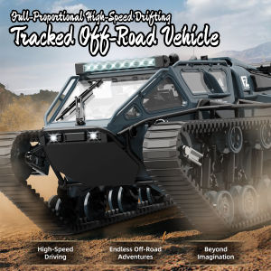 ST[Available now][Fast delivery] JJRC C8812 RC Tank Off-Road Buggy Remote Control Car with LED Light 2.4G High Speed Climbing Car Armored Vehicle Toy Gifts for Boys Kids