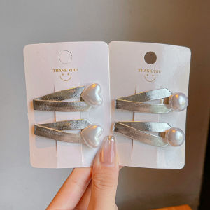 Korean Style Pearl BB Clip Childrens Silver Sparkling Baby Hair Accessories Princess Crown Side Bangs Hairpins Girls Decorations