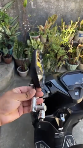 CNC Side Mirror Folding Universal Fit 360° Mirror for Motorcycle Handlebar with Easy Install