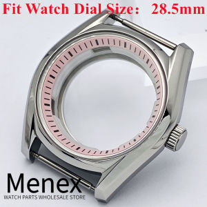 Menex 40mm Stainless Steel Watch Case Sapphire Crystal Multi Color Chapter Ring Fit NH34 NH35 ETA2824 PT5000 Automatic Movement