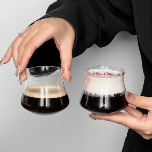 Modern Minimalist Transparent Glass Cocktail Cup American Style Espresso Coffee Cup Whiskey Glass Milk Cup Bar Diningware