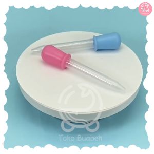 Mai Baby Pipet Tetes Plastik 5 ML Untuk Obat Vitamin ASI Bayi Dan Anak Warna Pink Biru