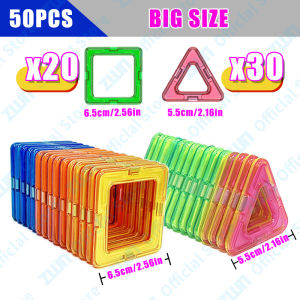 Montessori Education Magnetic Building Blocks DIY Magnets Toys Big Size and Mini Size Designer Construction Set Gifts for Kids